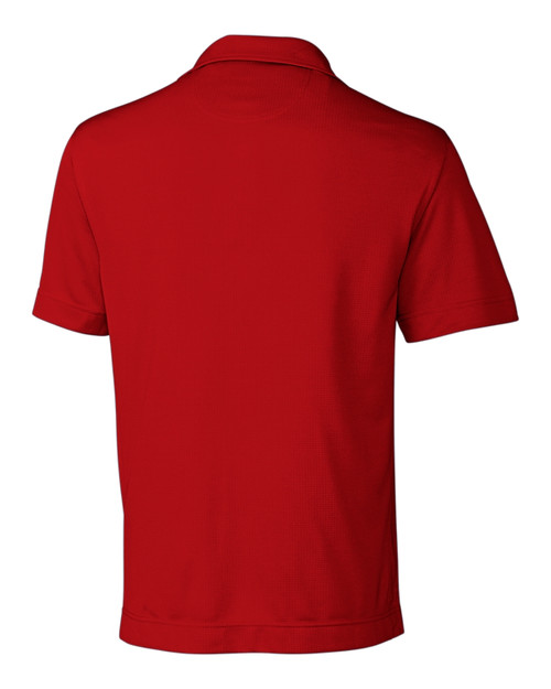 Red polo shirt image Clearance